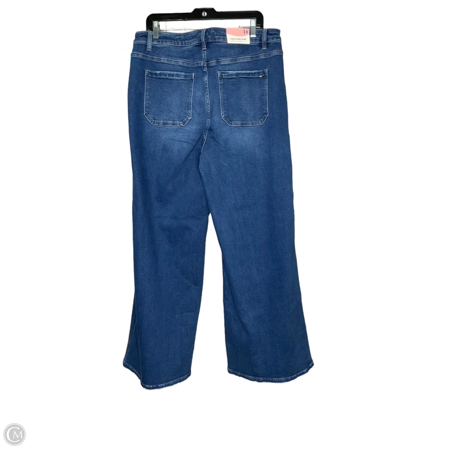 Jeans Wide Leg By Arula In Blue Denim, Size: 14