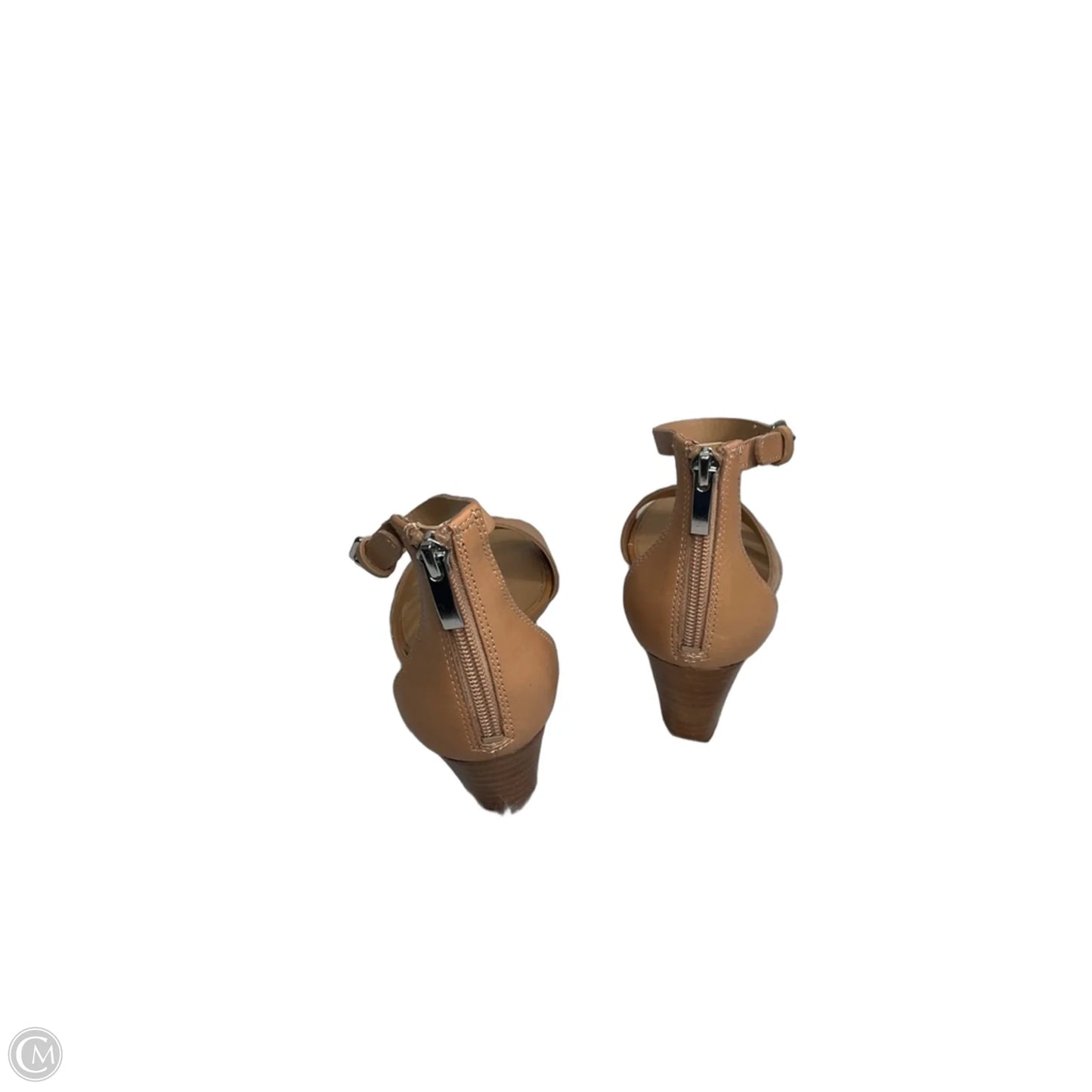 Sandals Heels Wedge By Franco Sarto In Tan, Size: 8
