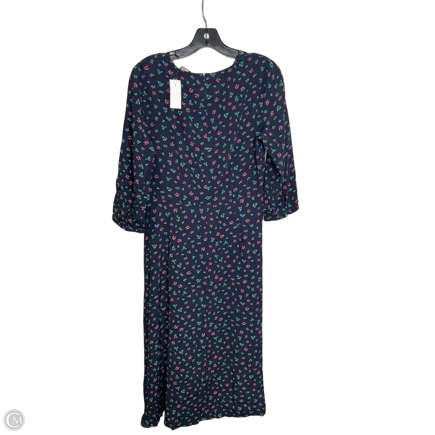 Dress Casual Midi By Loft In Navy, Size: S