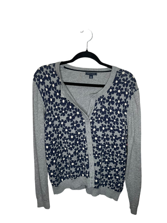 Cardigan By Tommy Hilfiger In Grey, Size: Xl