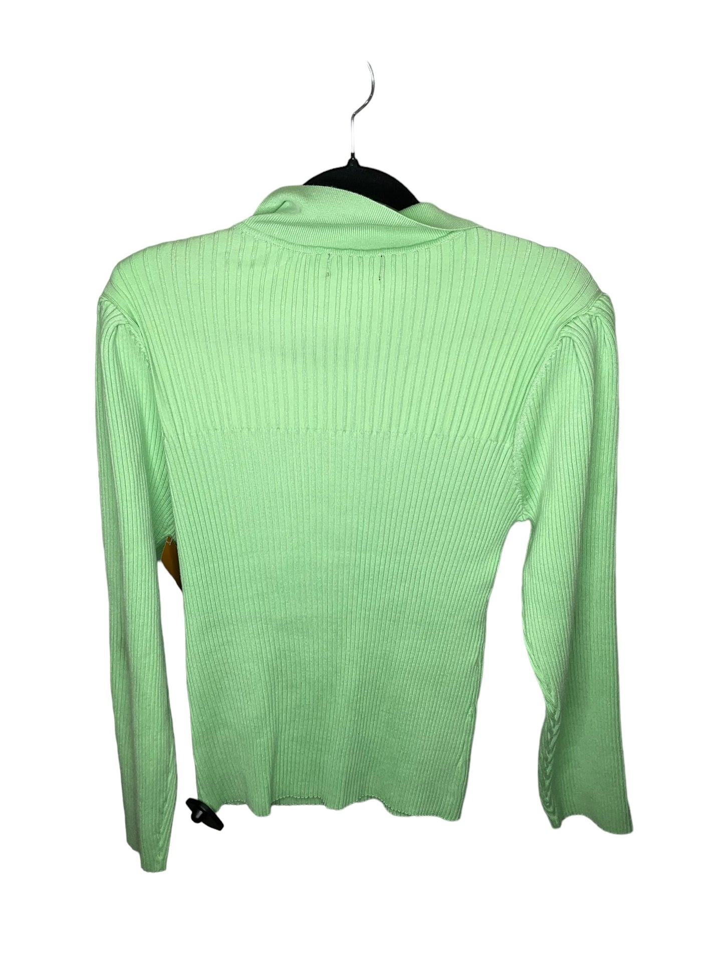 Top Long Sleeve By Karl Lagerfeld In Green, Size: L