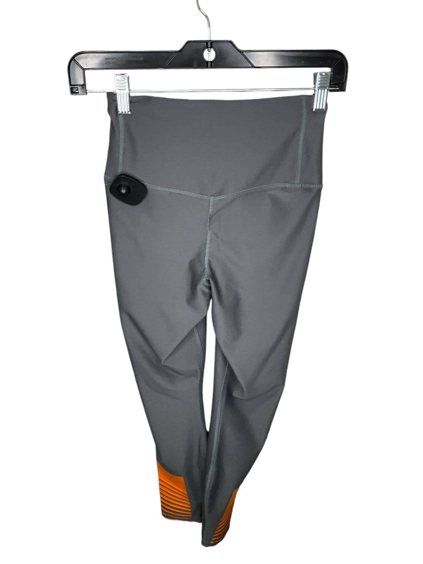 Athletic Leggings By Nike In Grey & Orange, Size: Xs