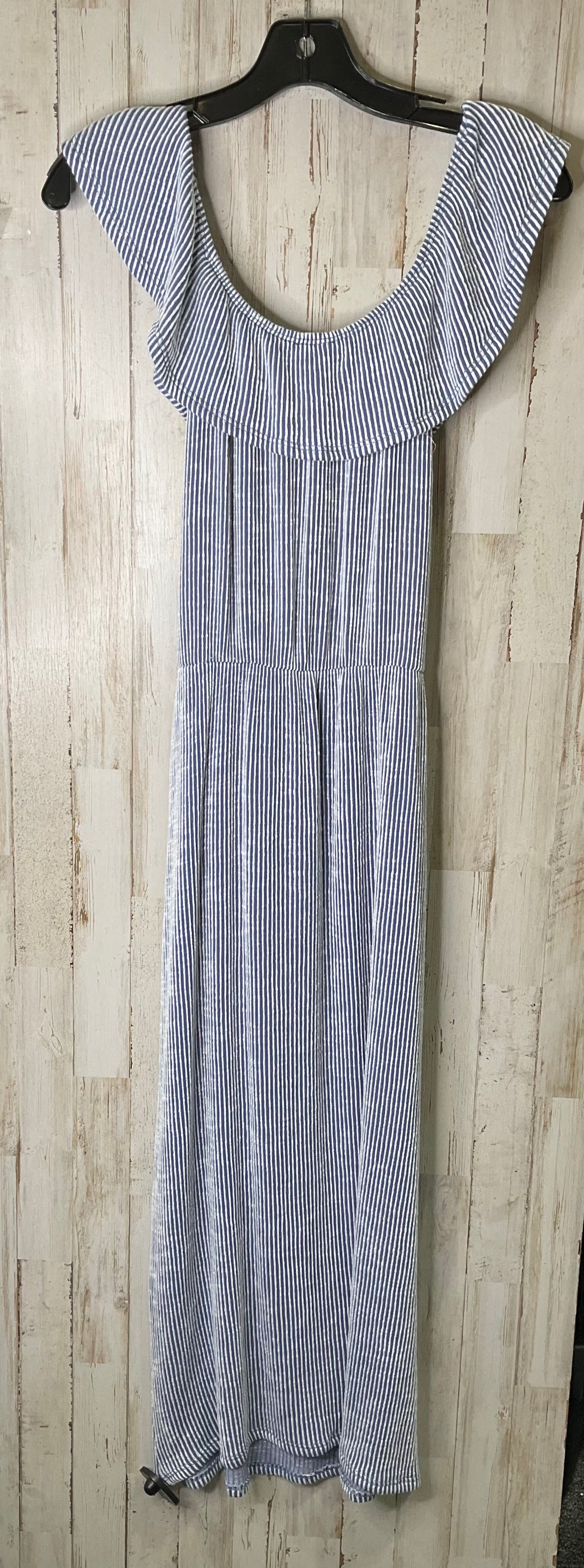 Blue Dress Casual Maxi Caution To The Wind, Size M