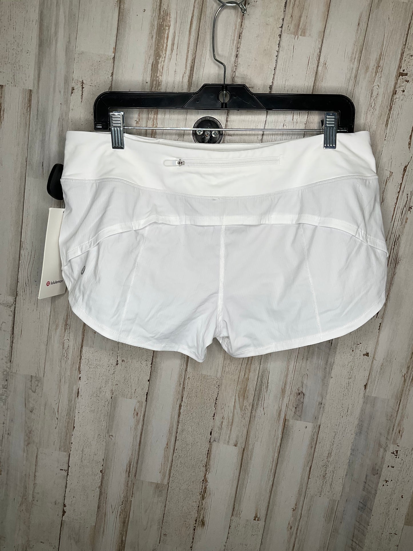 Athletic Shorts By Lululemon In White, Size: 10