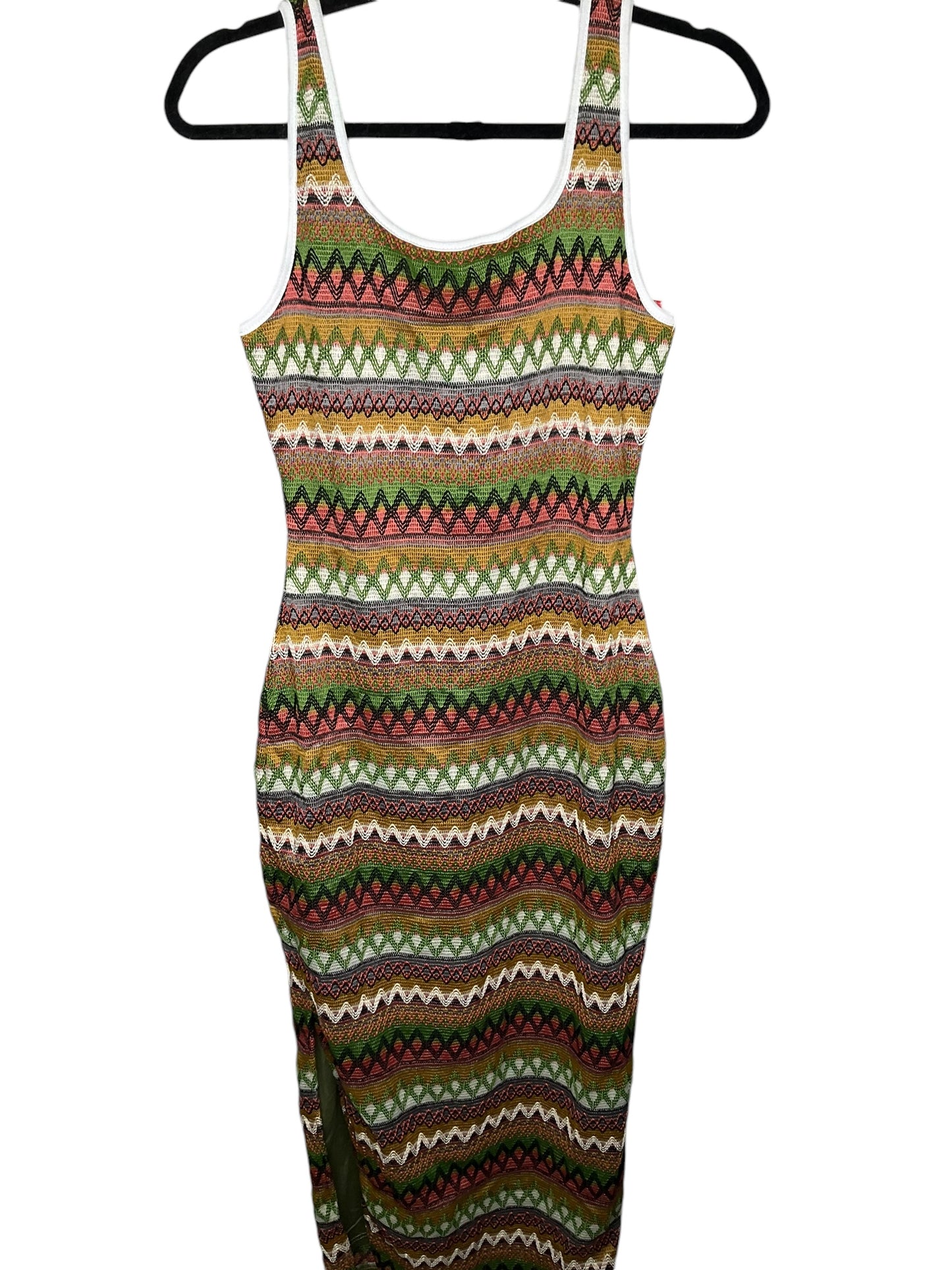 Dress Casual Midi By Clothes Mentor In Multi-colored, Size: M