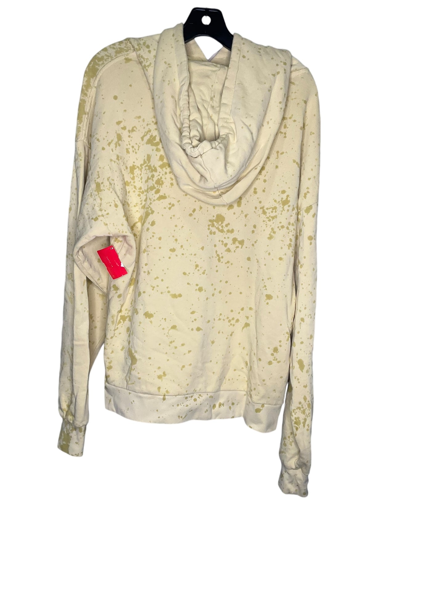 Sweatshirt Hoodie By Clothes Mentor In Yellow, Size: L