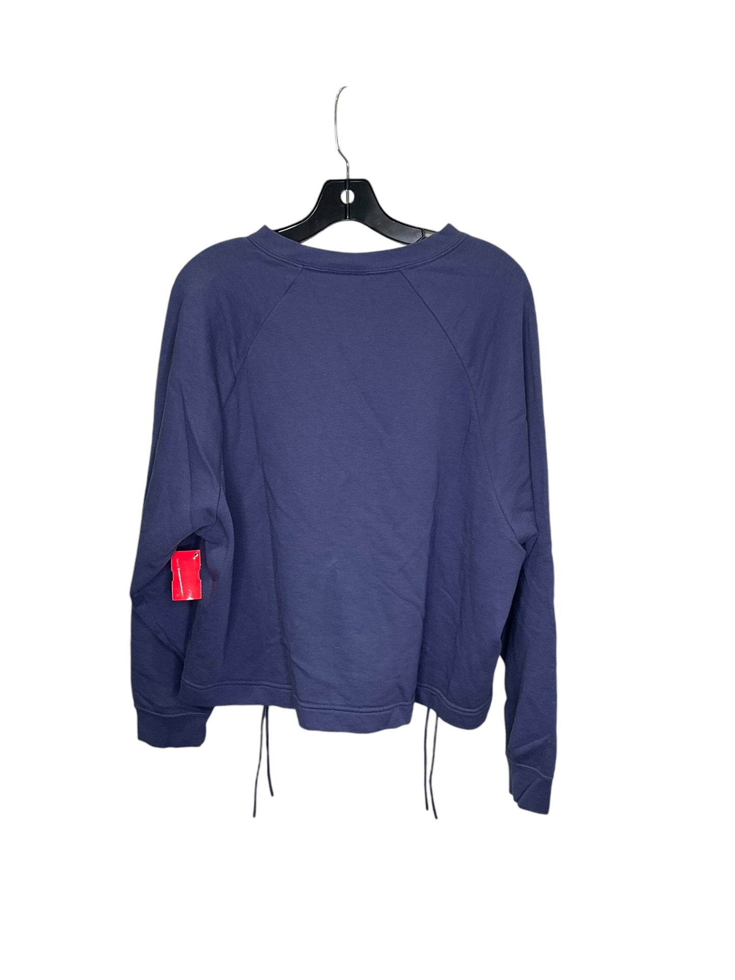 Athletic Sweatshirt Crewneck By Nike In Blue, Size: L