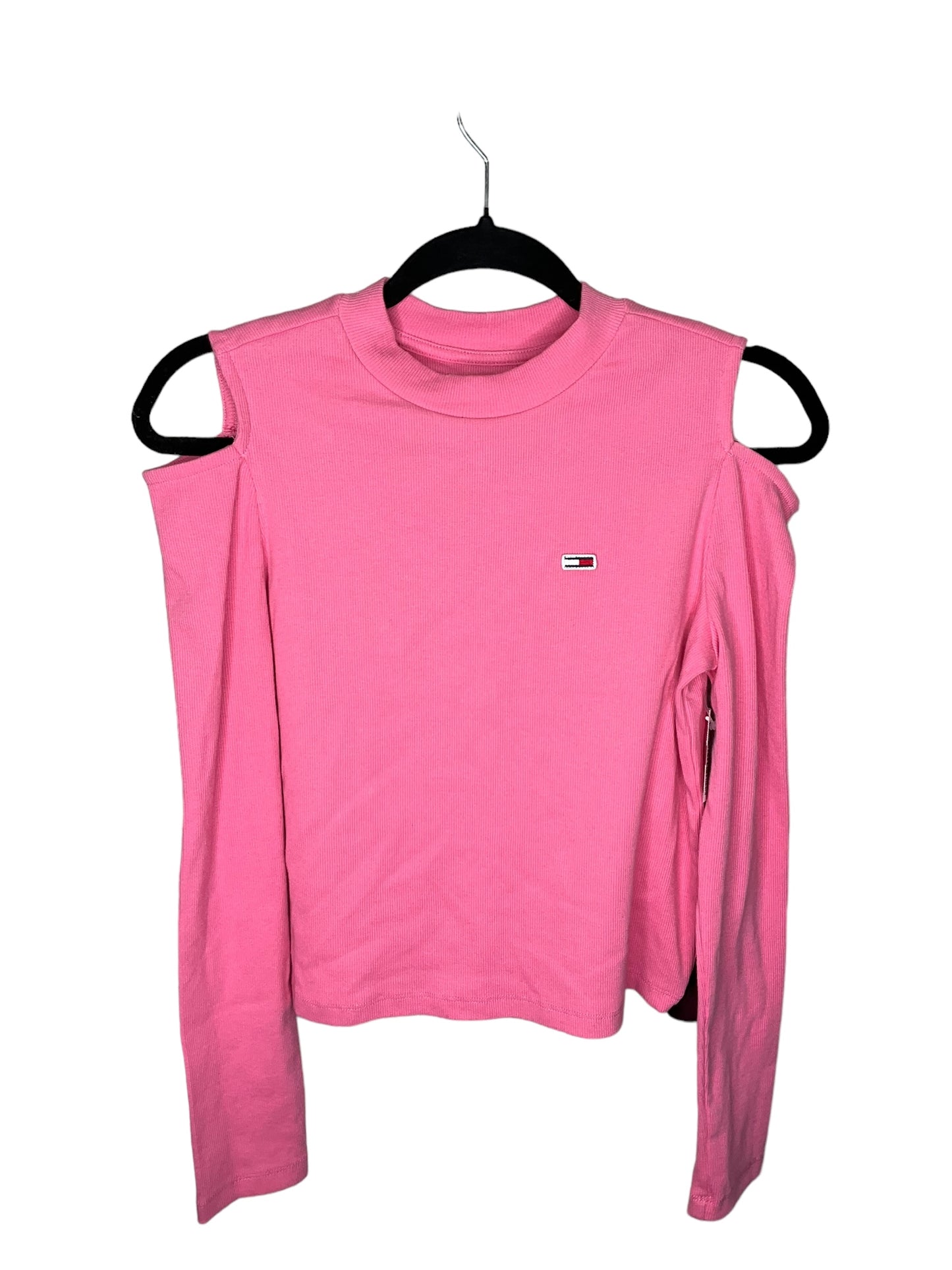 Top Long Sleeve By Tommy Hilfiger In Pink, Size: S