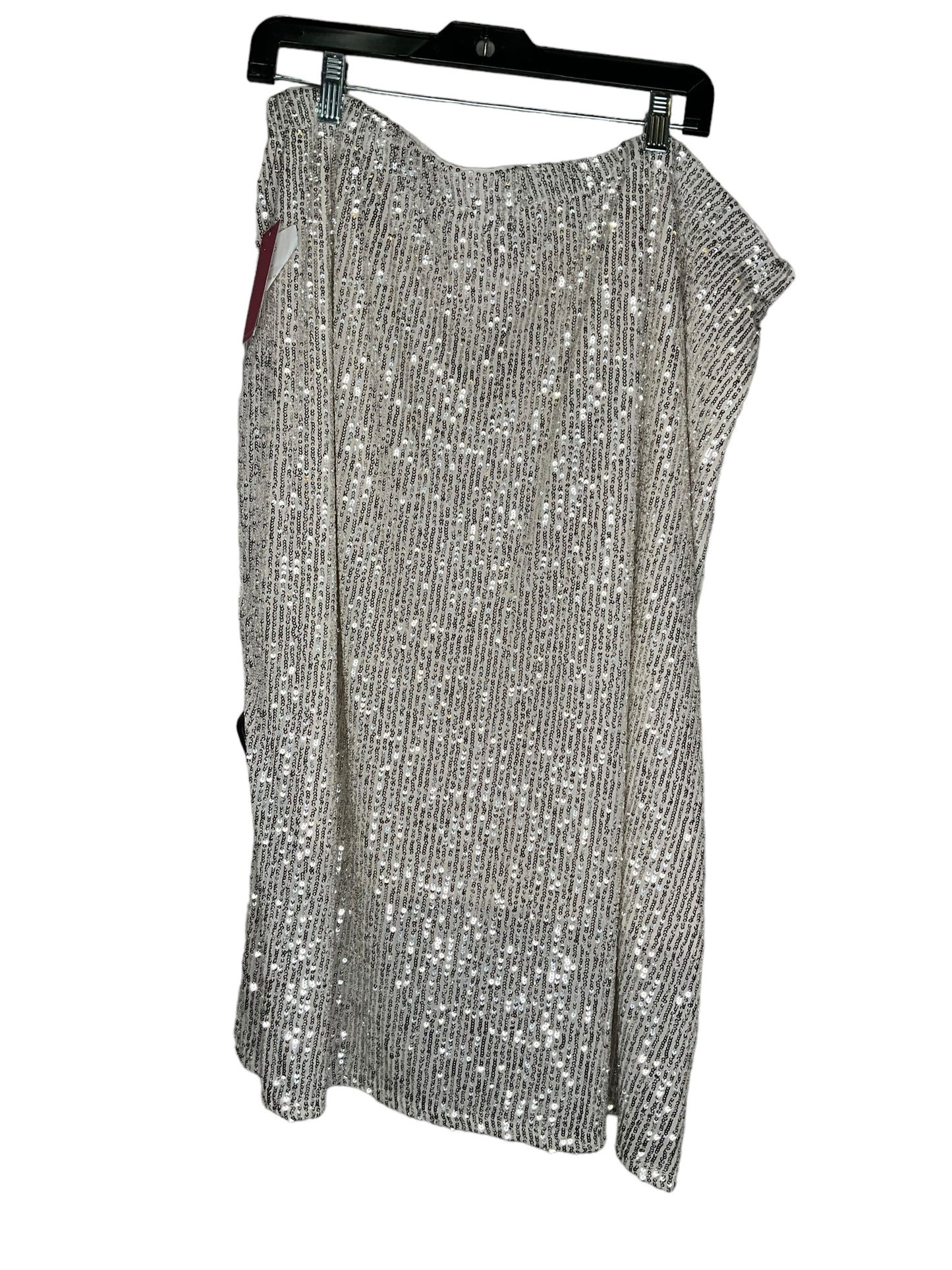 Skirt Midi By Vince Camuto In Silver, Size: 24