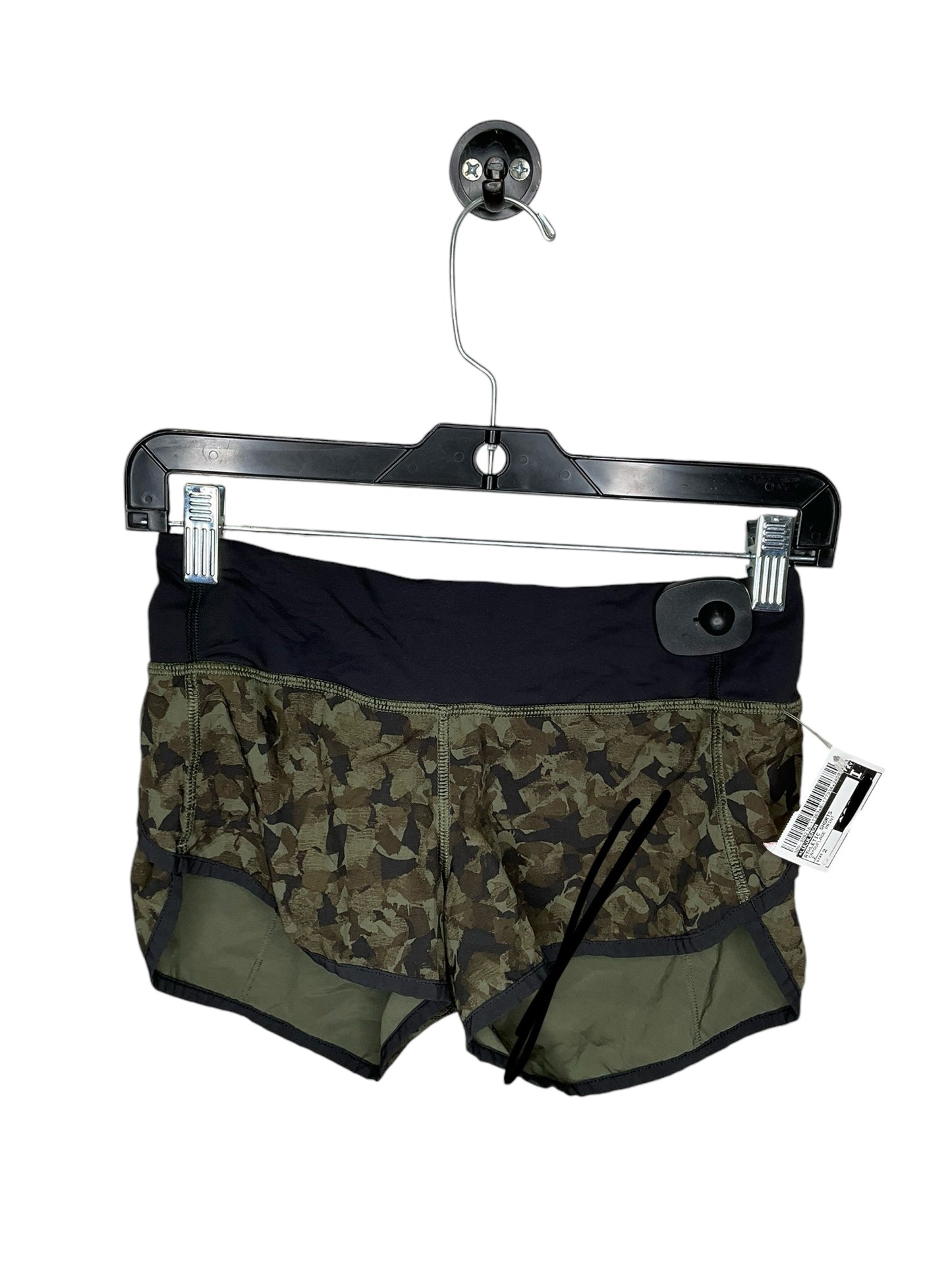 Athletic Shorts By Lululemon In Camouflage Print, Size: 2