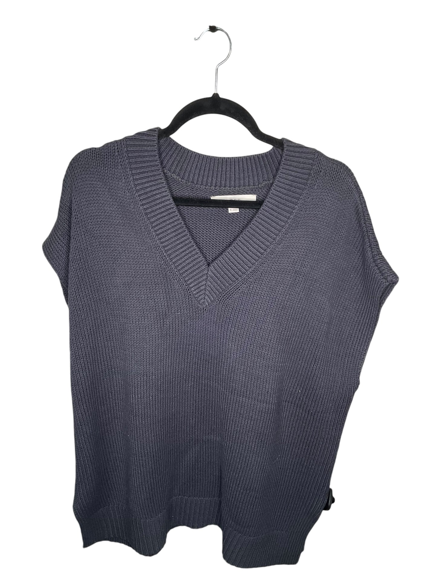 Vest Sweater By Loft In Navy, Size: Xl