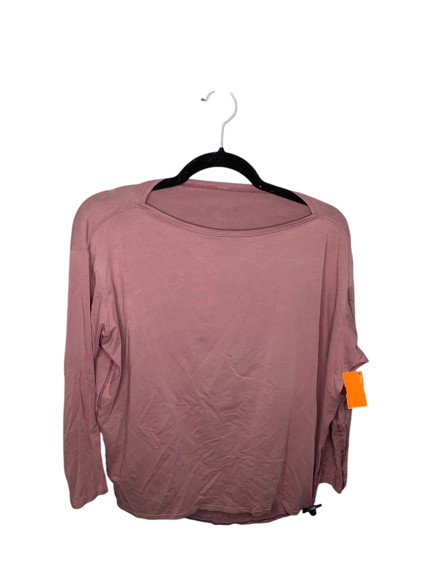 Top Long Sleeve By Lululemon In Pink, Size: S