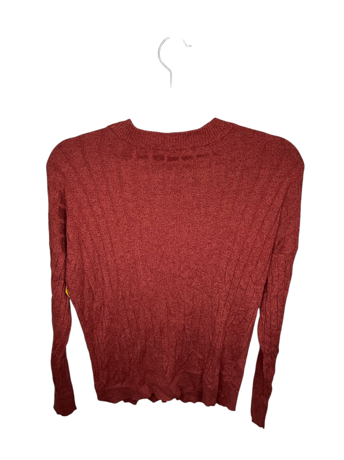 Top Long Sleeve By American Eagle In Red, Size: S