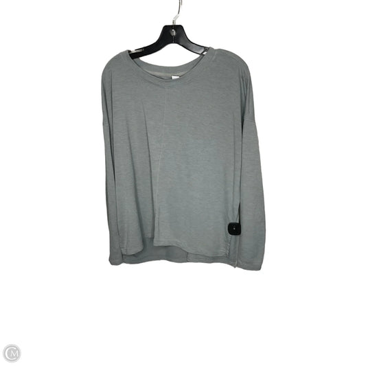 Athletic Top Long Sleeve Crewneck By Old Navy In Grey, Size: L