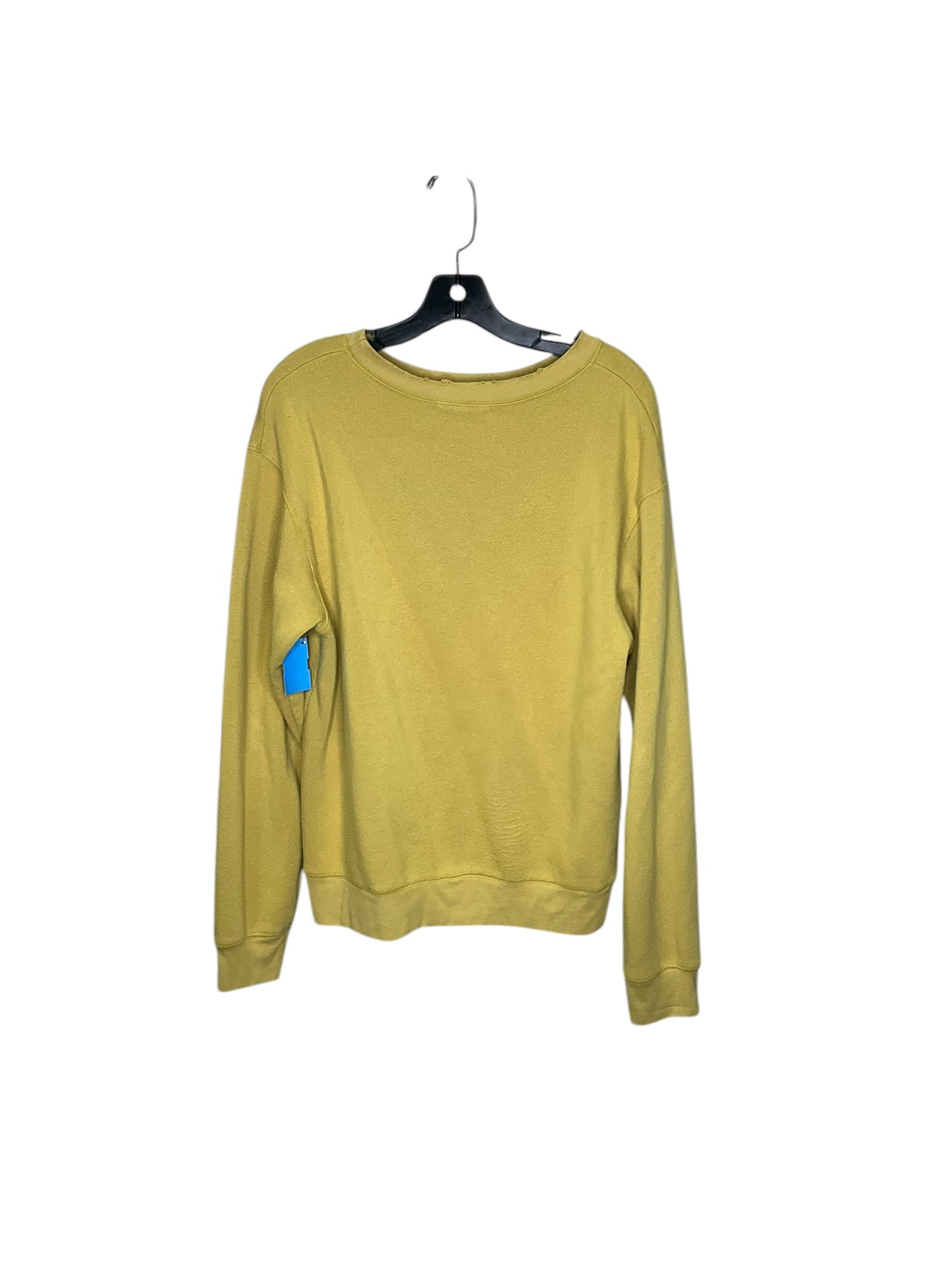 Sweatshirt Crewneck By Project Social Tee In Yellow, Size: M