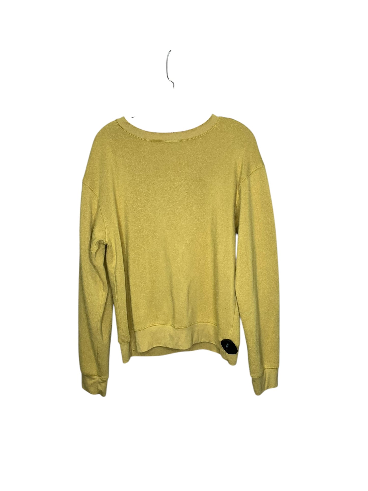 Sweatshirt Crewneck By Project Social Tee In Yellow, Size: M