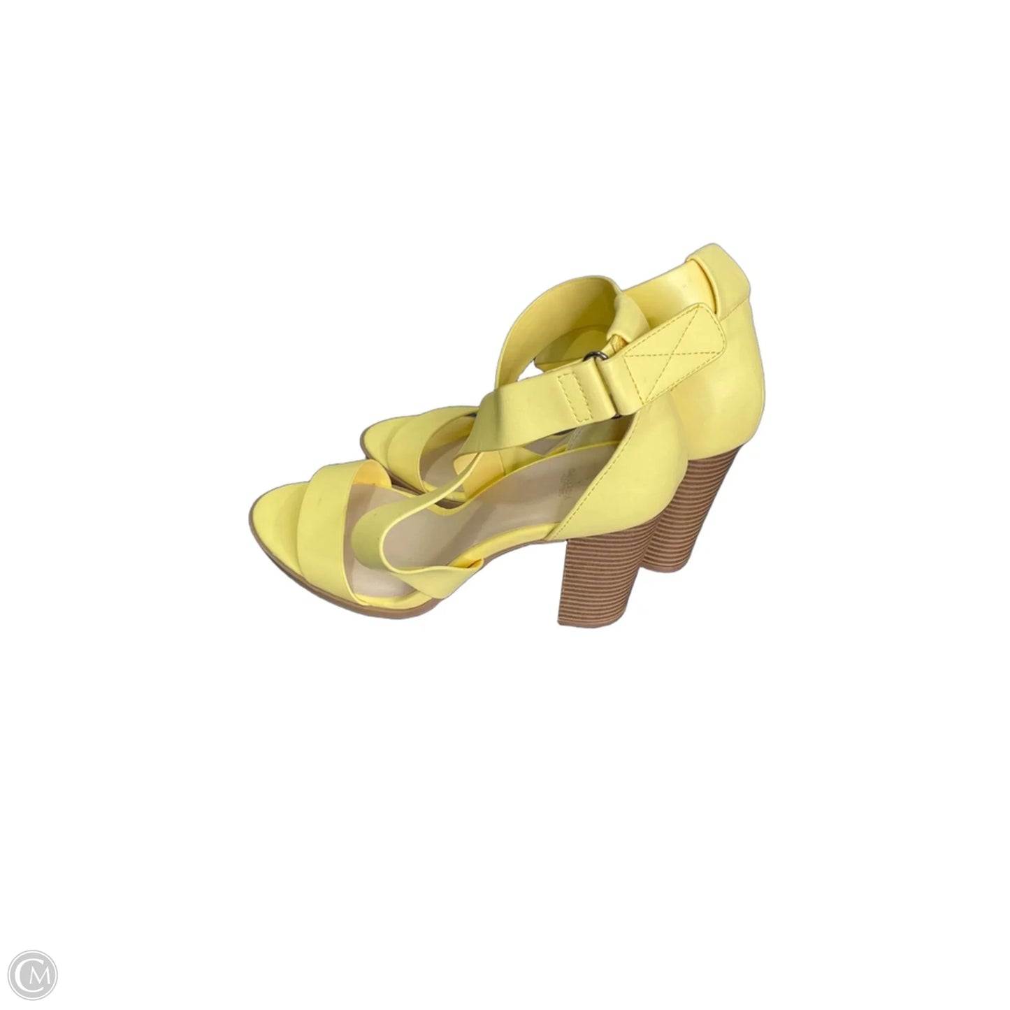 Shoes Heels Block By Simply Vera In Yellow, Size: 9