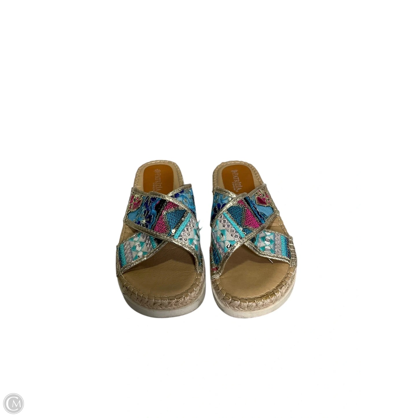 Sandals Heels Platform By Spring Step In Multi-colored, Size: 9