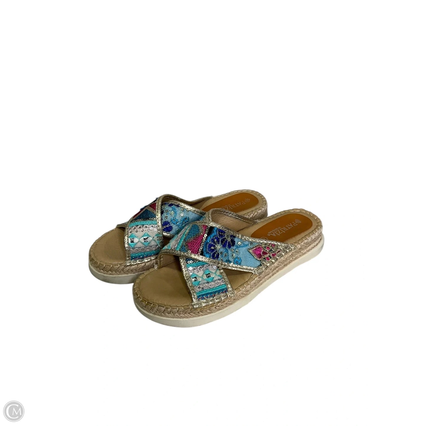 Sandals Heels Platform By Spring Step In Multi-colored, Size: 9