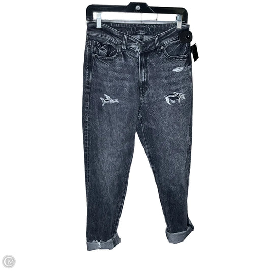 Jeans Straight By American Eagle In Grey Denim, Size: 6