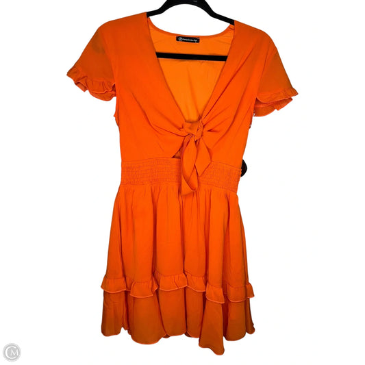 Dress Casual Short By Clothes Mentor In Orange, Size: S