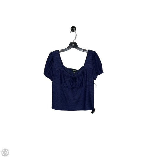 Top Short Sleeve By By & By In Navy, Size: Xl