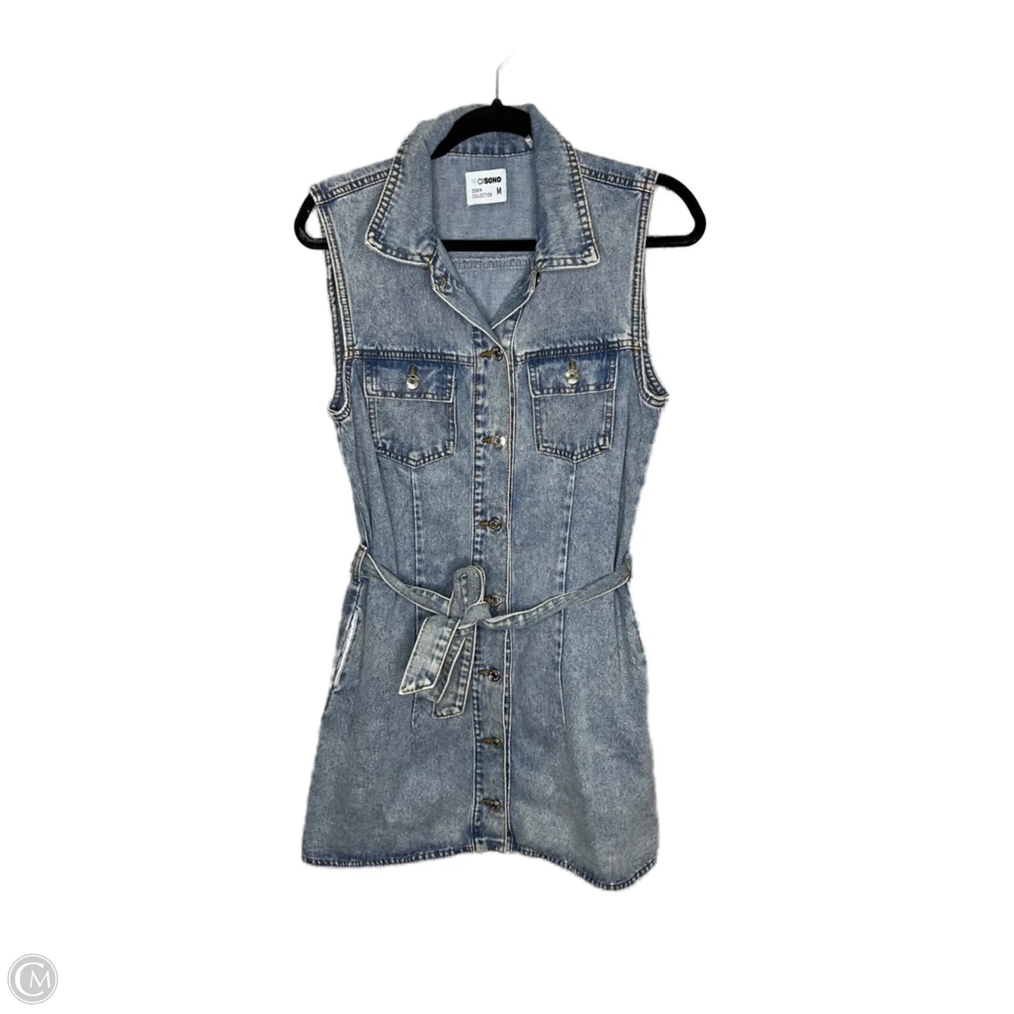 Dress Casual Short By Clothes Mentor In Blue Denim, Size: M