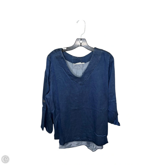 Top Long Sleeve By Soft Surroundings In Bronze, Size: 1x