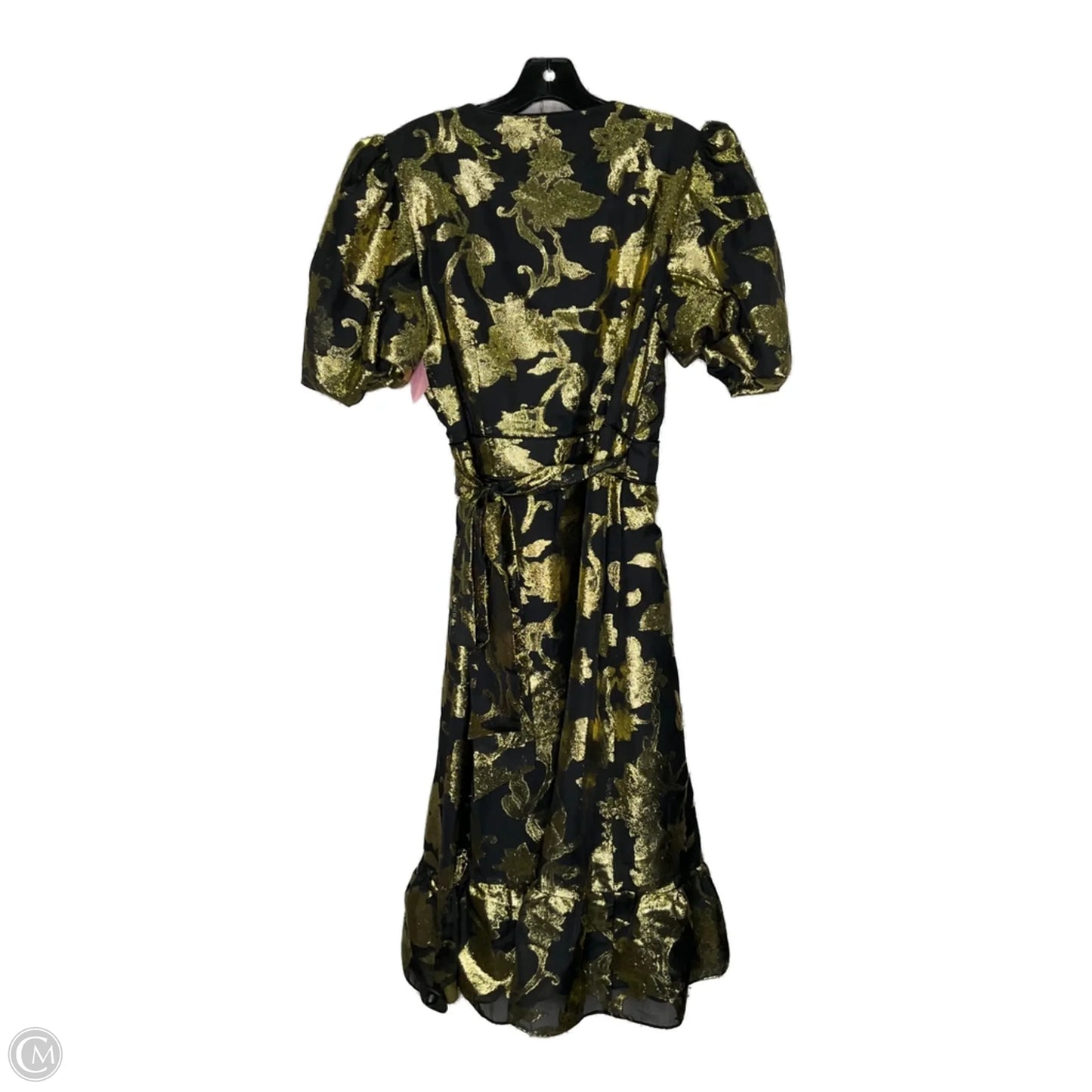 Dress Party Midi By Alex Marie In Black & Gold, Size: M