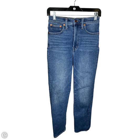 Jeans Straight By Madewell In Blue Denim, Size: 2