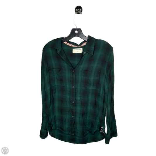 Top Long Sleeve By Clothes Mentor In Plaid Pattern, Size: S