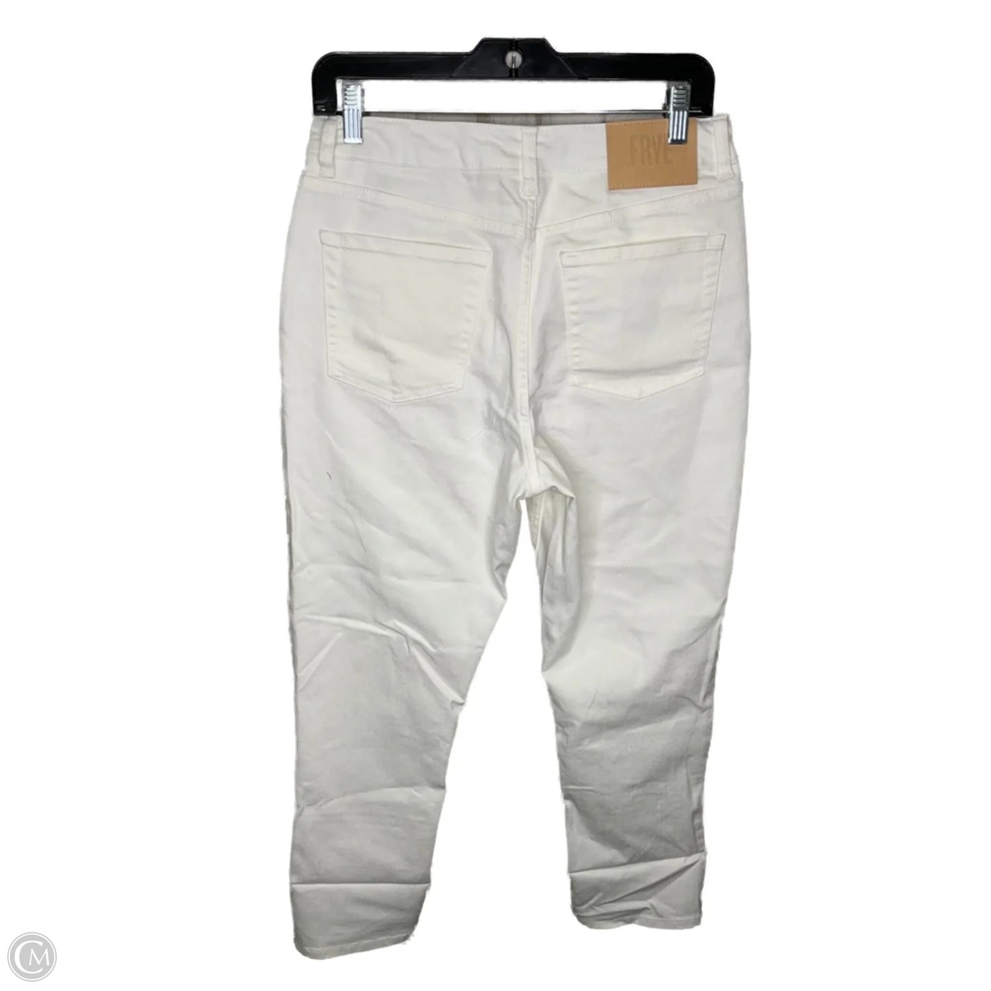 Jeans Designer By Frye In White Denim, Size: 6