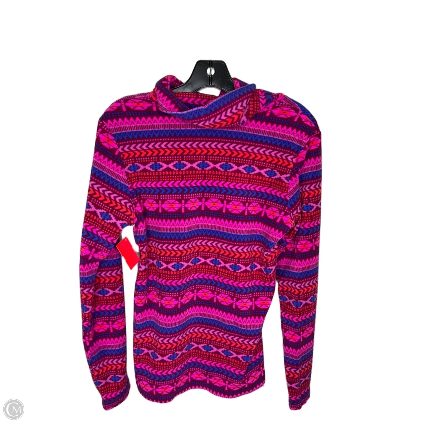 Top Long Sleeve By Columbia In Purple & Red, Size: S