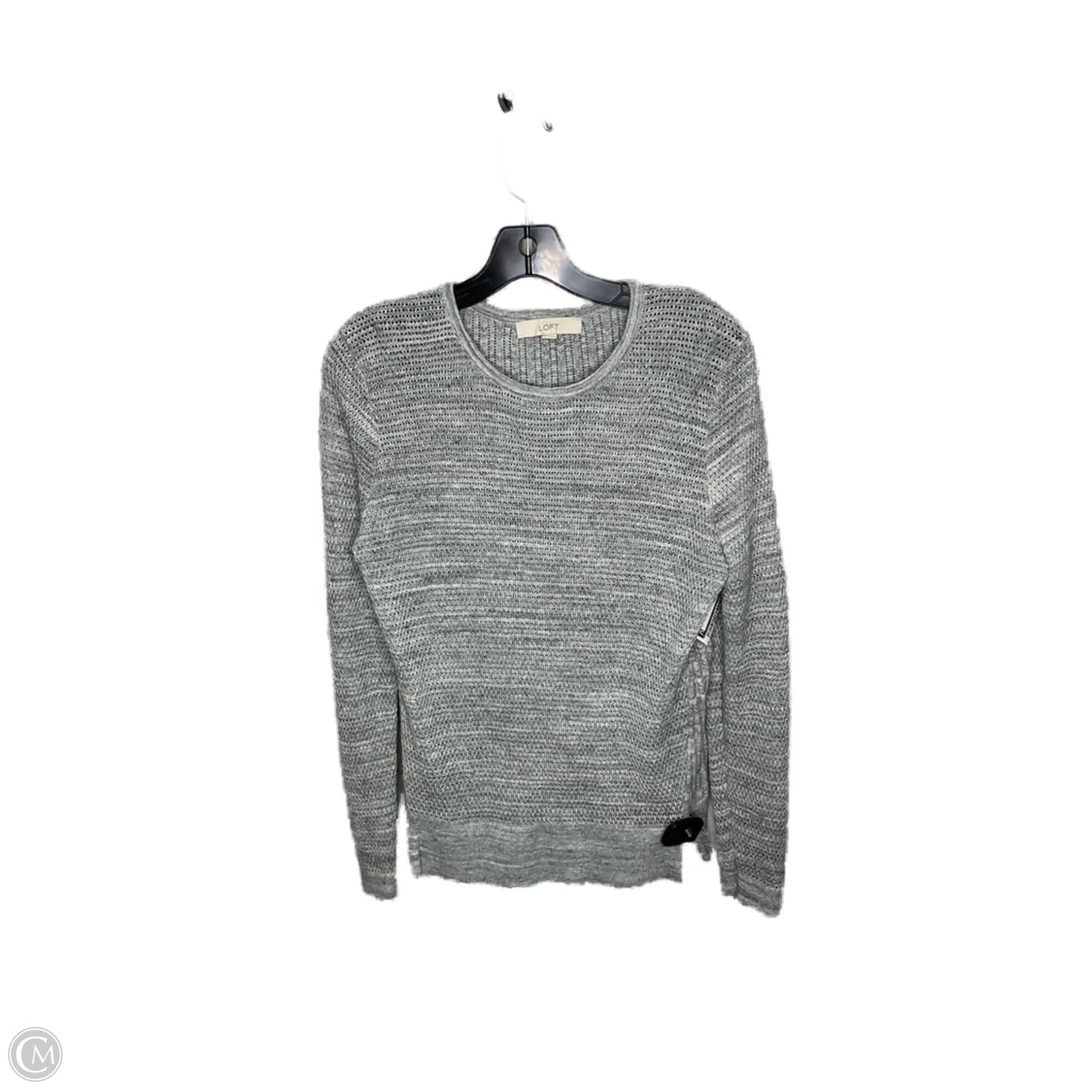 Top Long Sleeve By Loft In Grey, Size: M