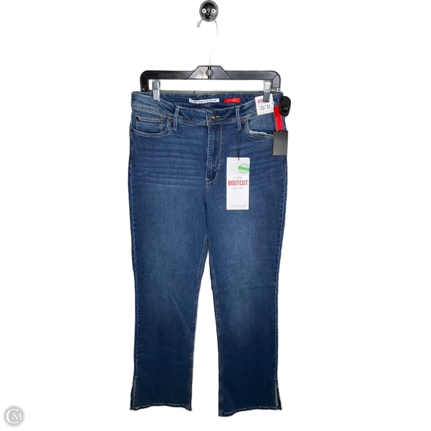 Jeans Boot Cut By Celebrity Pink In Blue Denim, Size: 12