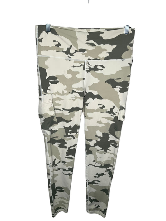 Athletic Leggings By Mono B In Camoflauge, Size: L