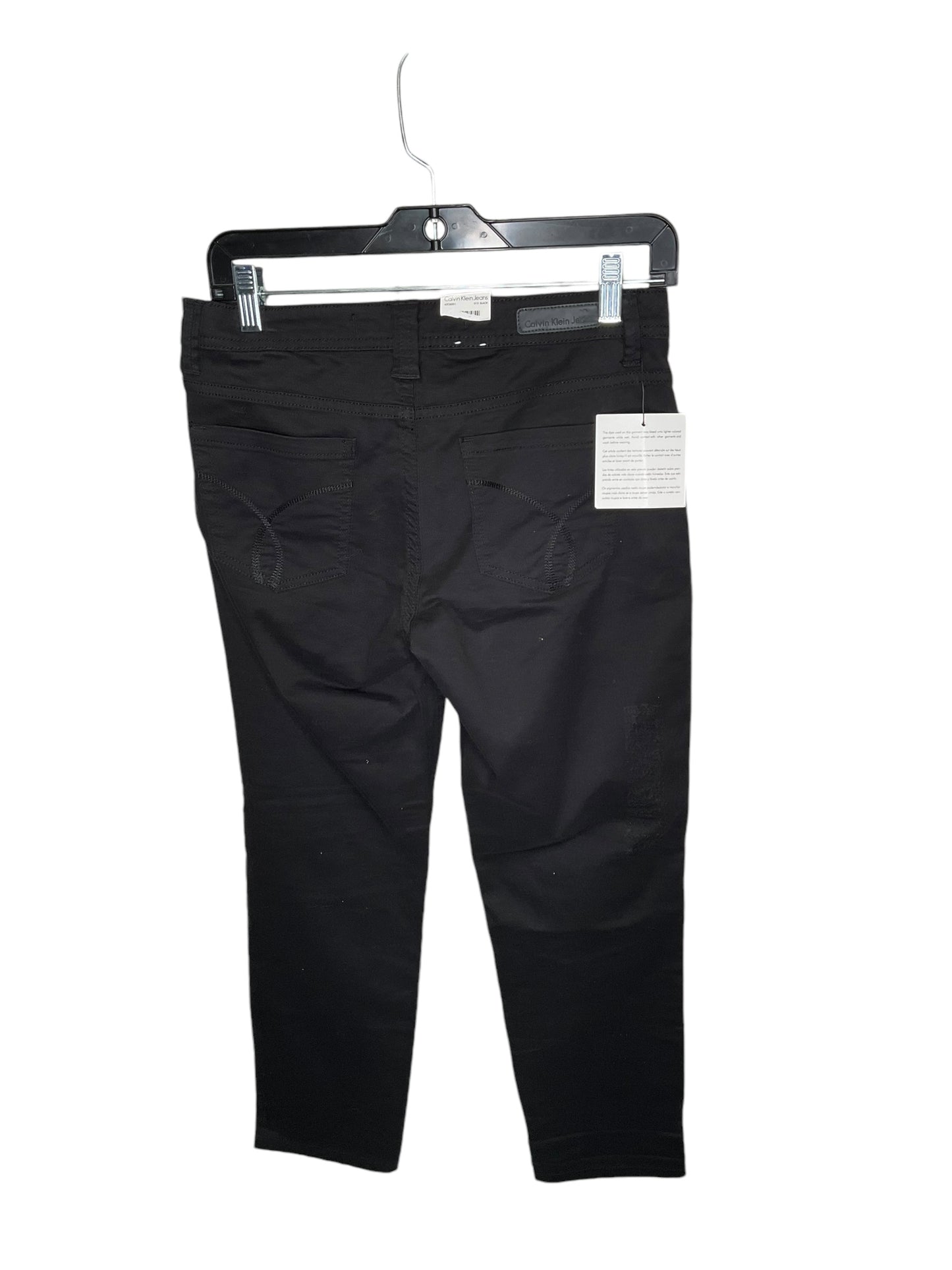 Jeans Skinny By Calvin Klein In Black, Size: 4