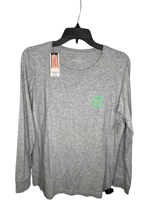 Top Long Sleeve By Vineyard Vines In Grey, Size: S