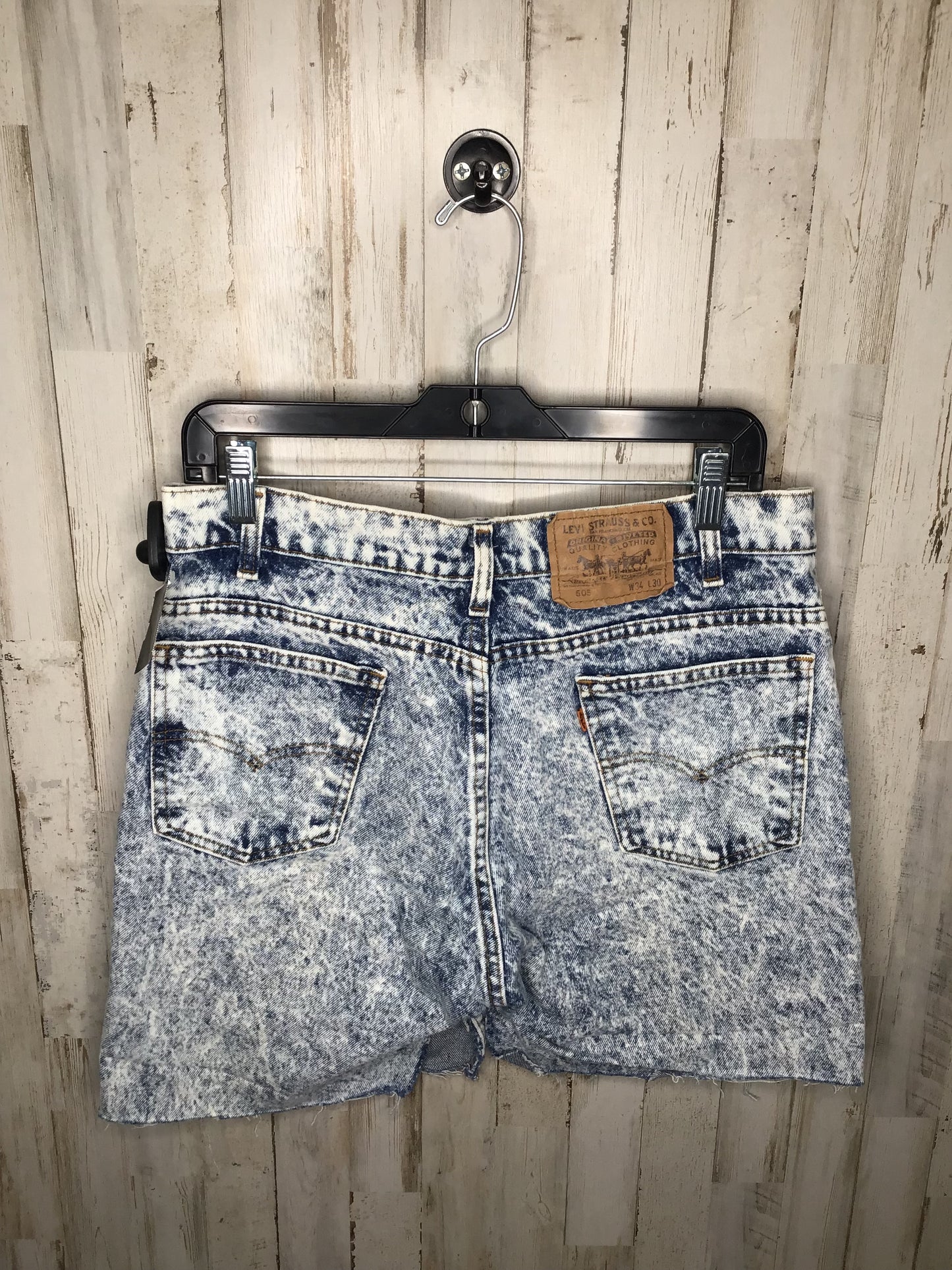 Blue Denim Shorts Levis, Size 18