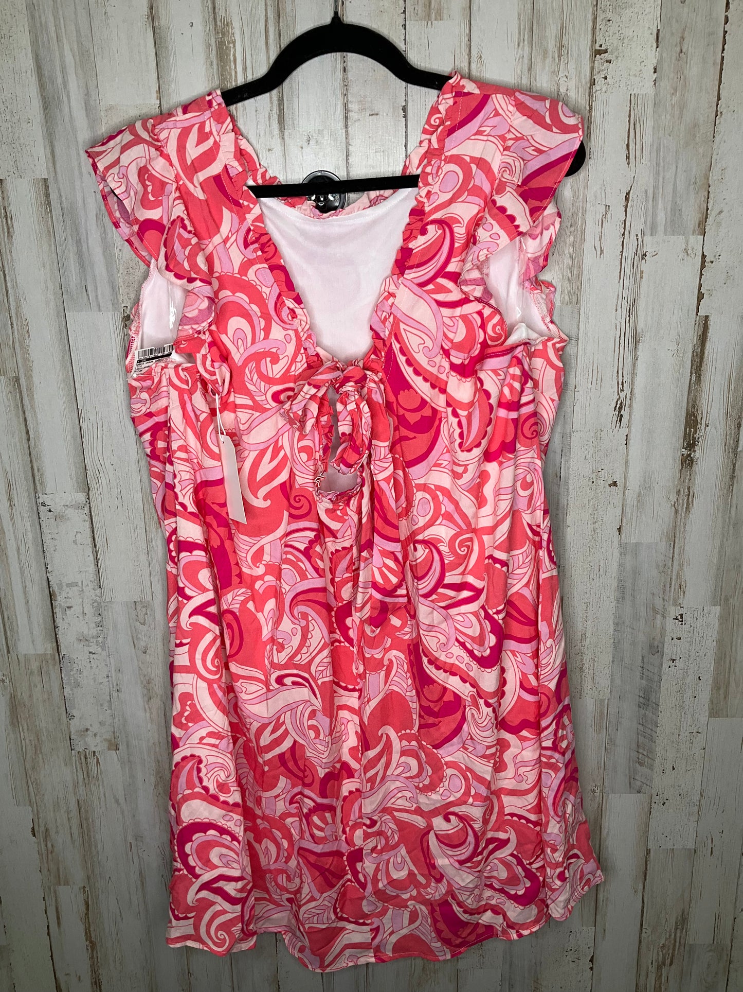 Pink Dress Casual Short Cmc, Size 2x