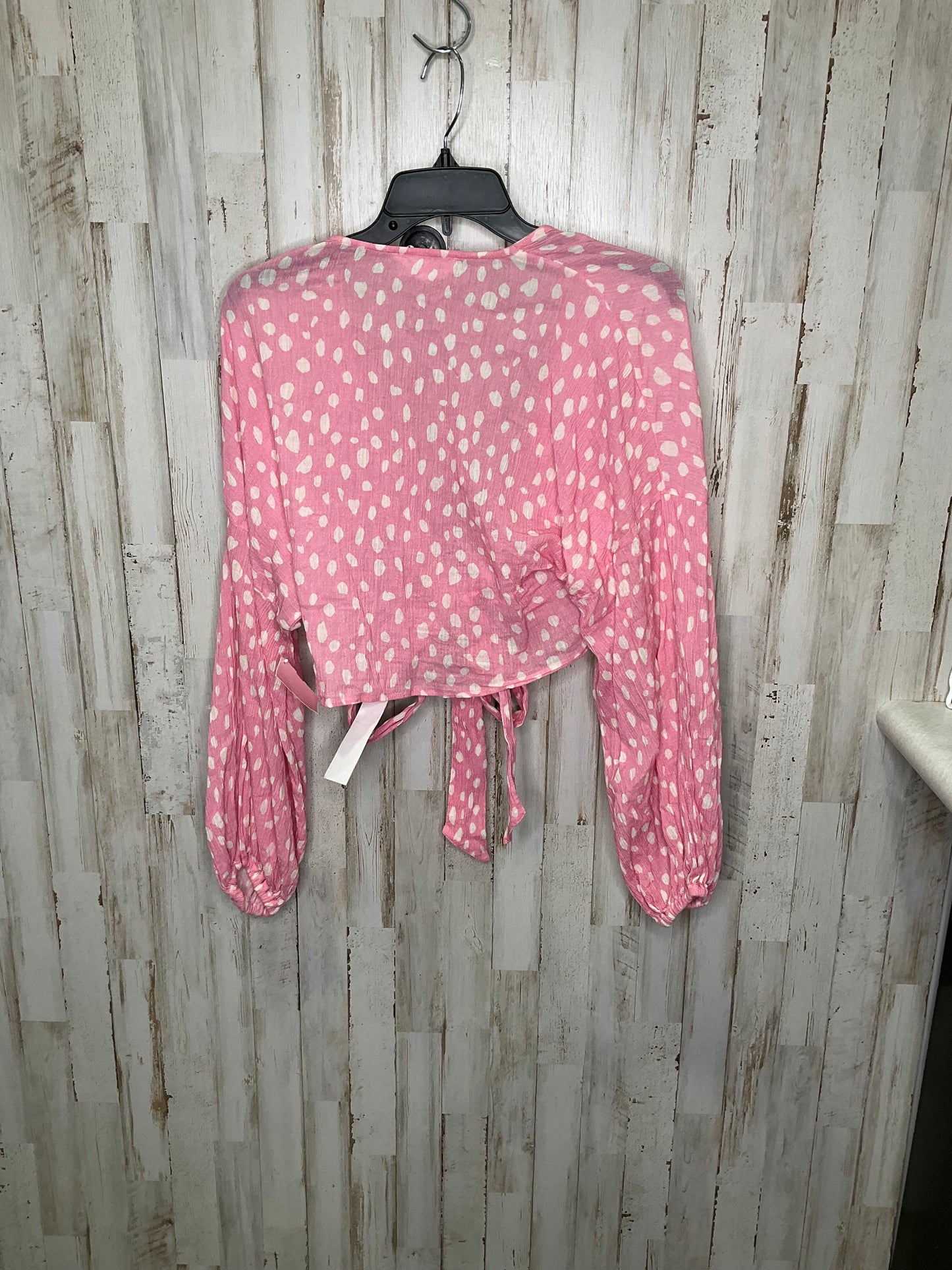 Top Long Sleeve By Anthropologie In Pink, Size: Onesize