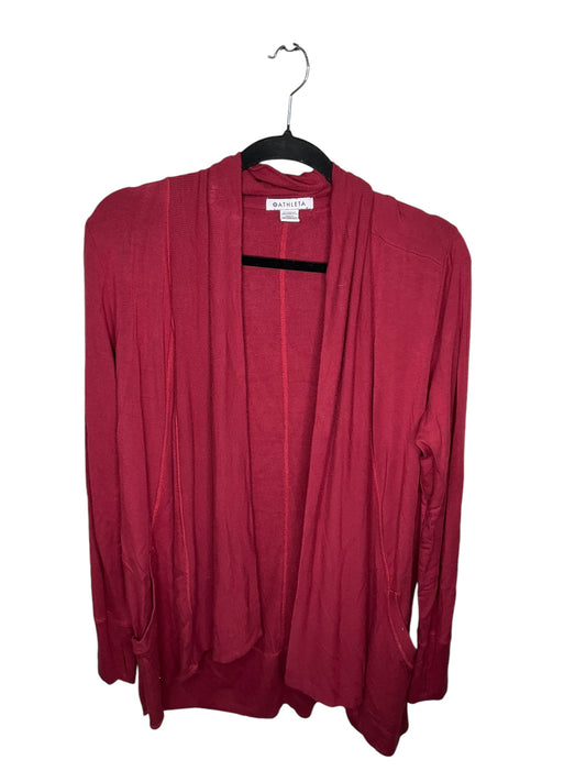 Cardigan By Athleta In Red, Size: M