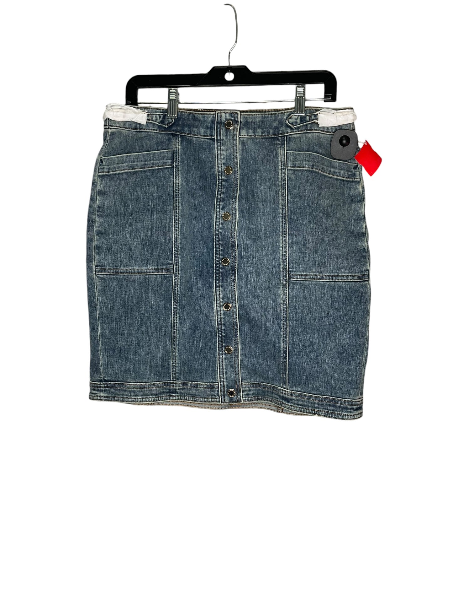 Skirt Midi By White House Black Market In Blue Denim, Size: 12