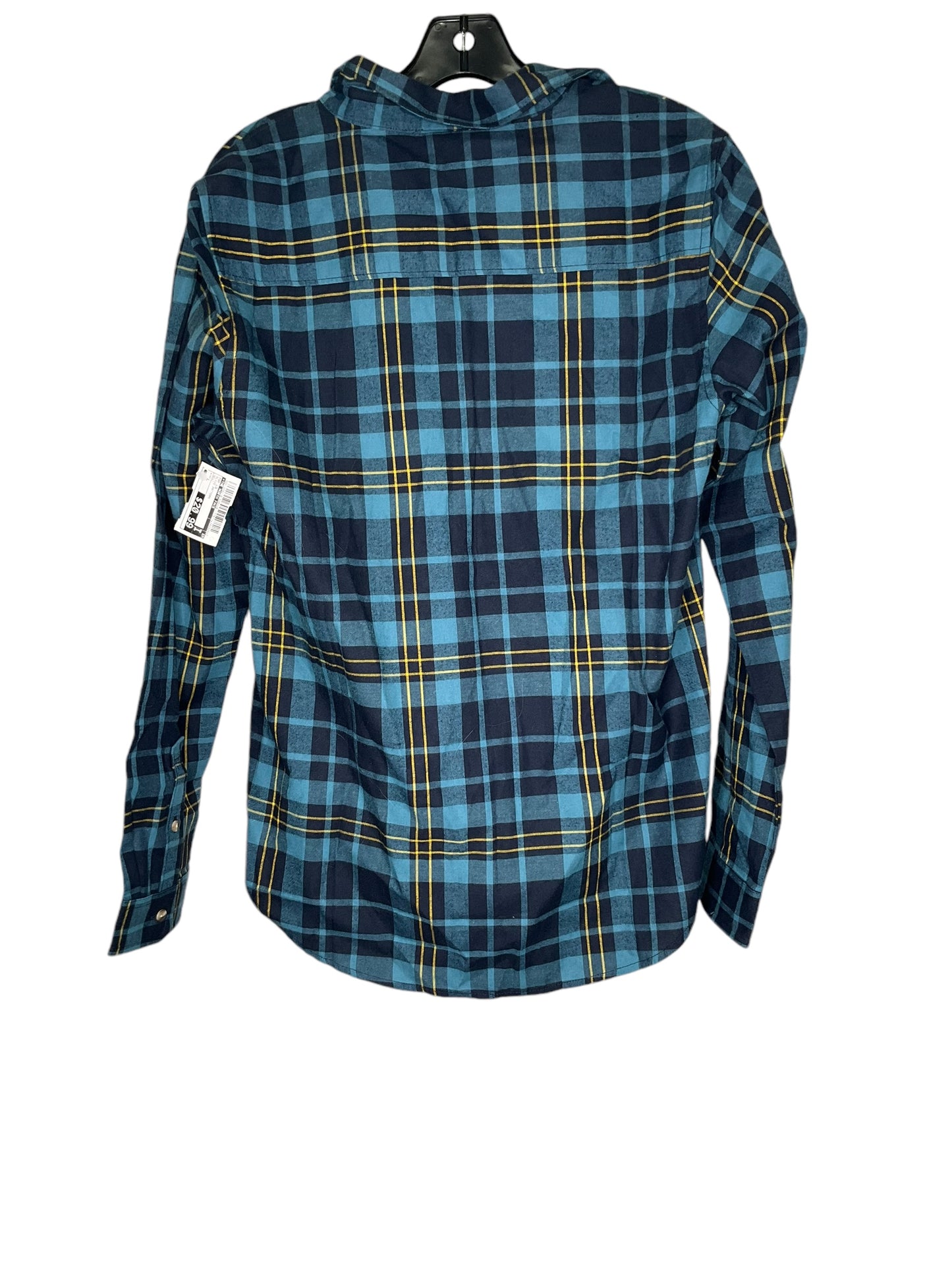 Top Long Sleeve By The North Face In Plaid Pattern, Size: L