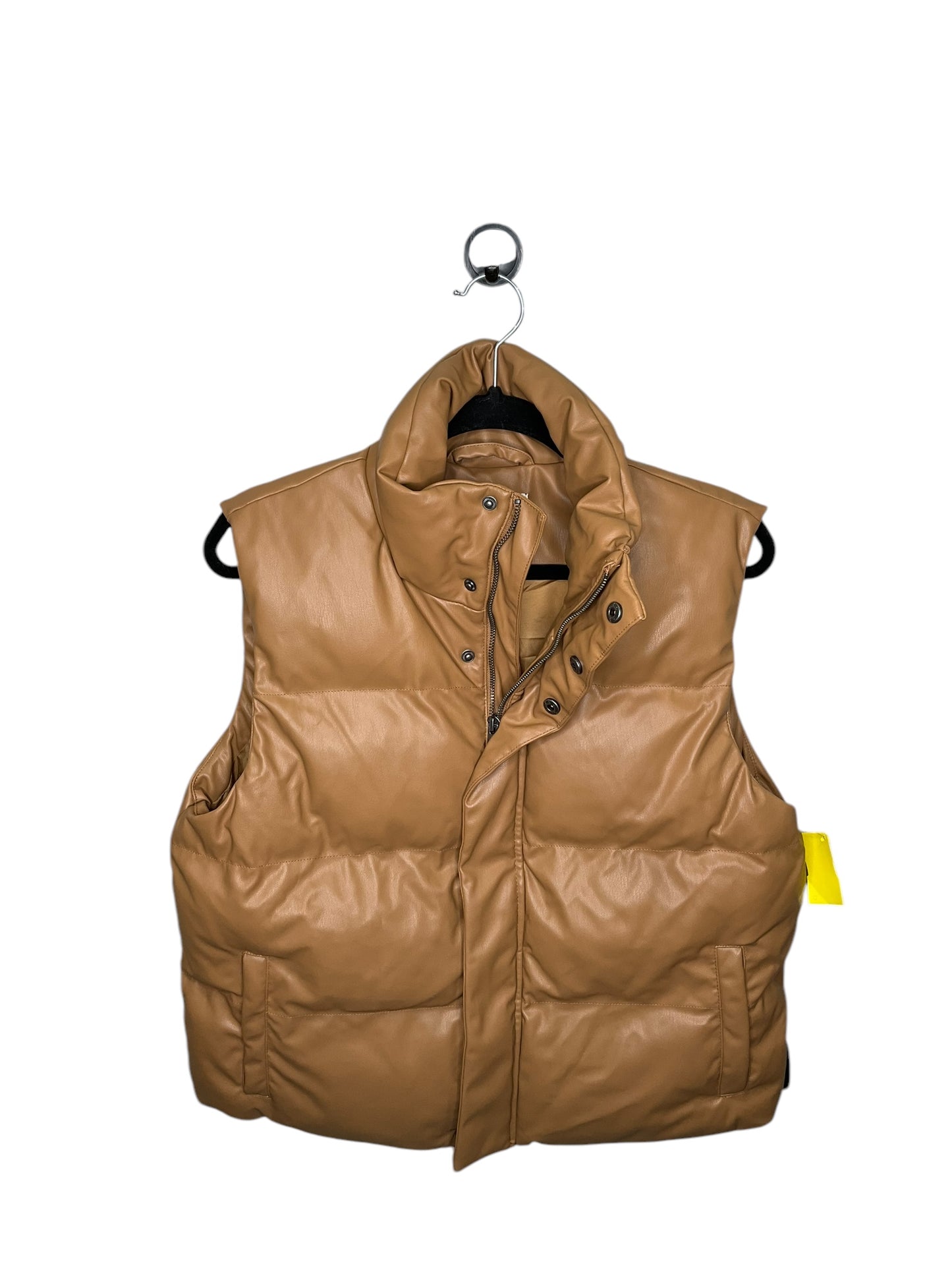 Vest Puffer & Quilted By A New Day In Brown, Size: M