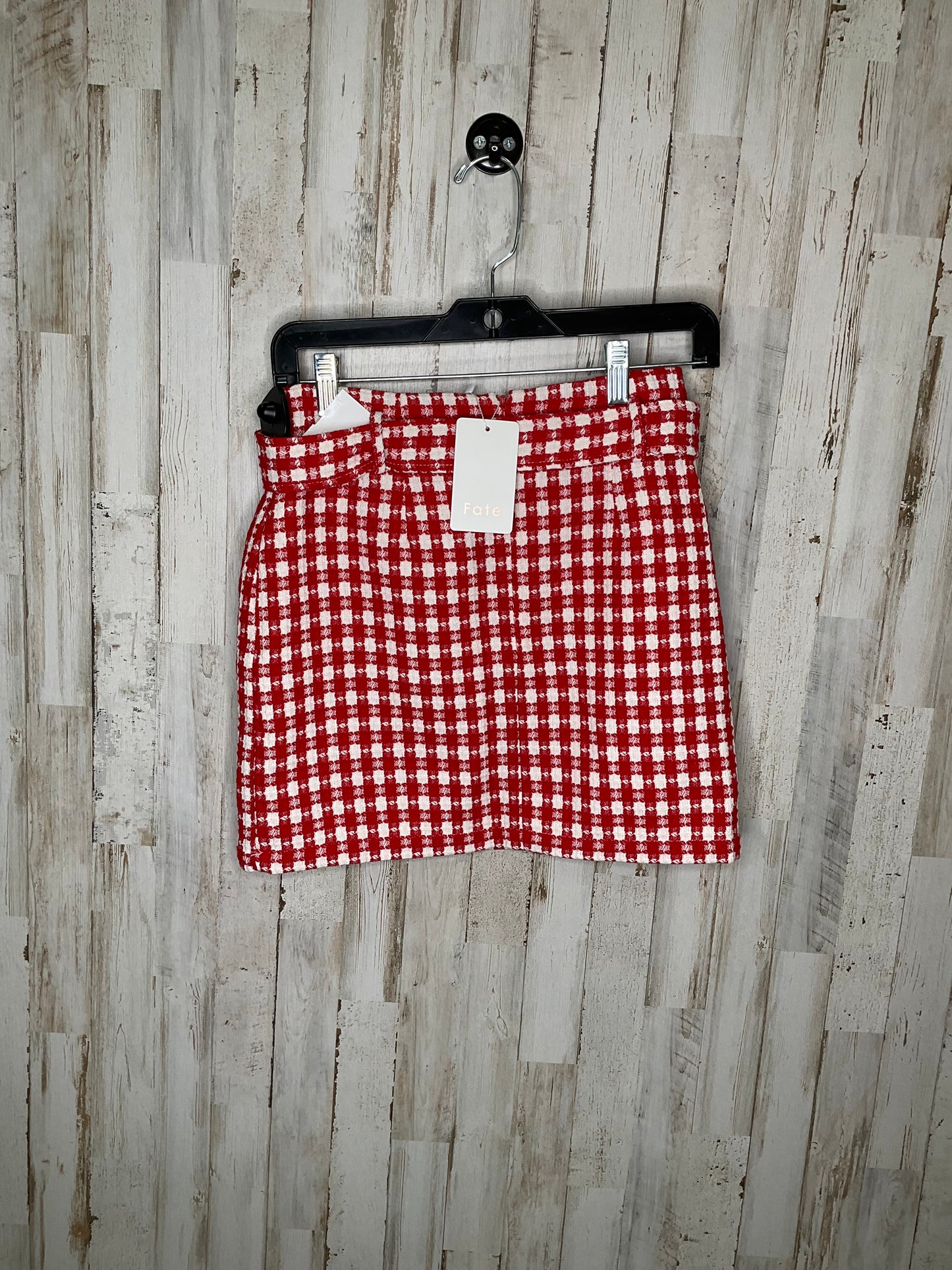 Red & White Skirt Mini & Short Fate, Size S