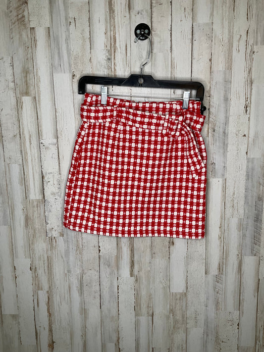 Red & White Skirt Mini & Short Fate, Size S