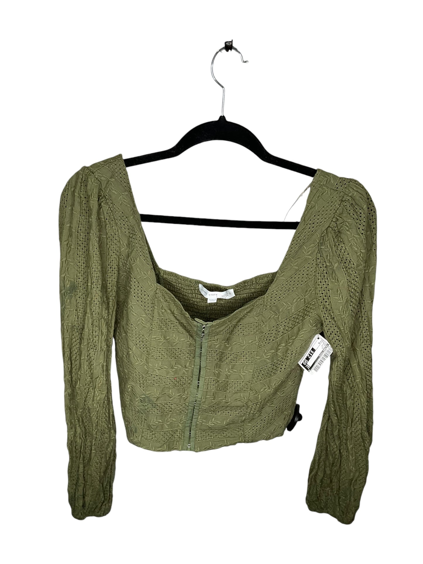 Top Long Sleeve By Altard State In Green, Size: M