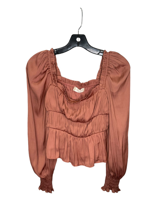 Top Long Sleeve By Altard State In Orange, Size: Xs