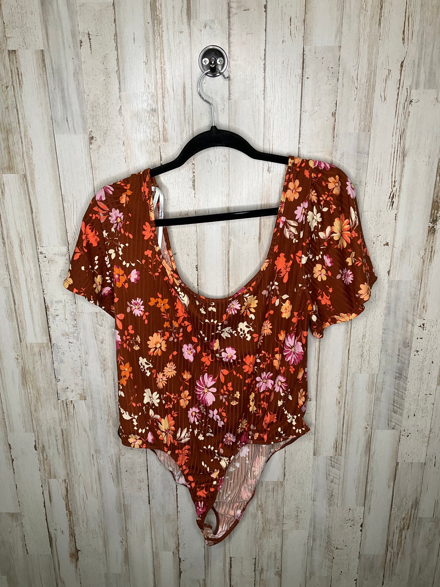 Floral Print Bodysuit Clothes Mentor, Size 2x